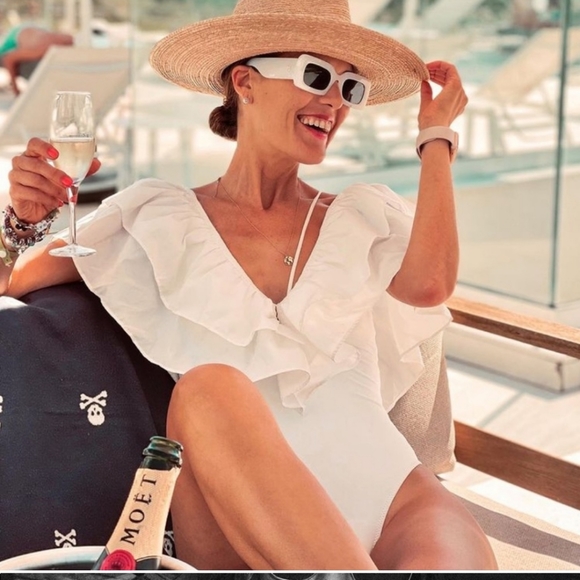 Zara Other - NWT Zara large ruffle swimsuit 🩱